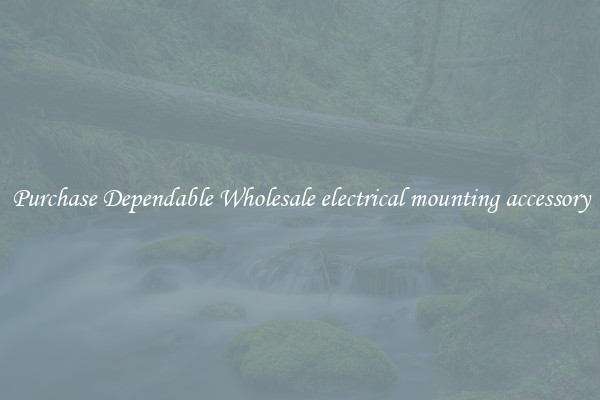 Purchase Dependable Wholesale electrical mounting accessory