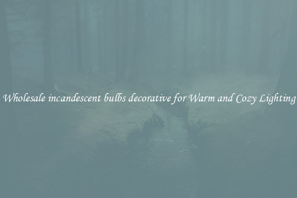 Wholesale incandescent bulbs decorative for Warm and Cozy Lighting