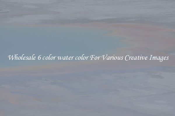 Wholesale 6 color water color For Various Creative Images