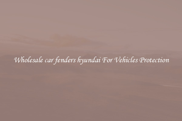 Wholesale car fenders hyundai For Vehicles Protection