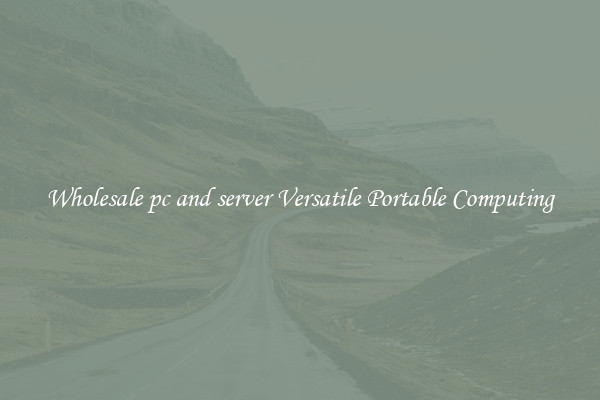 Wholesale pc and server Versatile Portable Computing