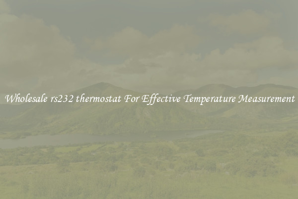 Wholesale rs232 thermostat For Effective Temperature Measurement