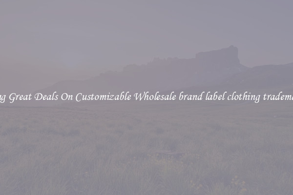 Snag Great Deals On Customizable Wholesale brand label clothing trademarks