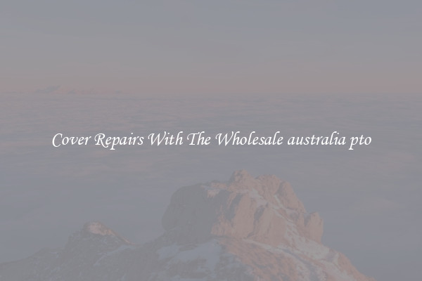  Cover Repairs With The Wholesale australia pto 
