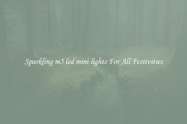Sparkling m5 led mini lights For All Festivities